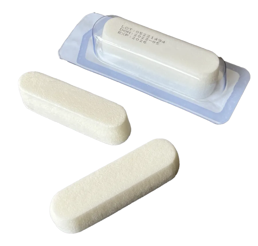 Velnez nasal dressing, sealed blister pack and two dressings